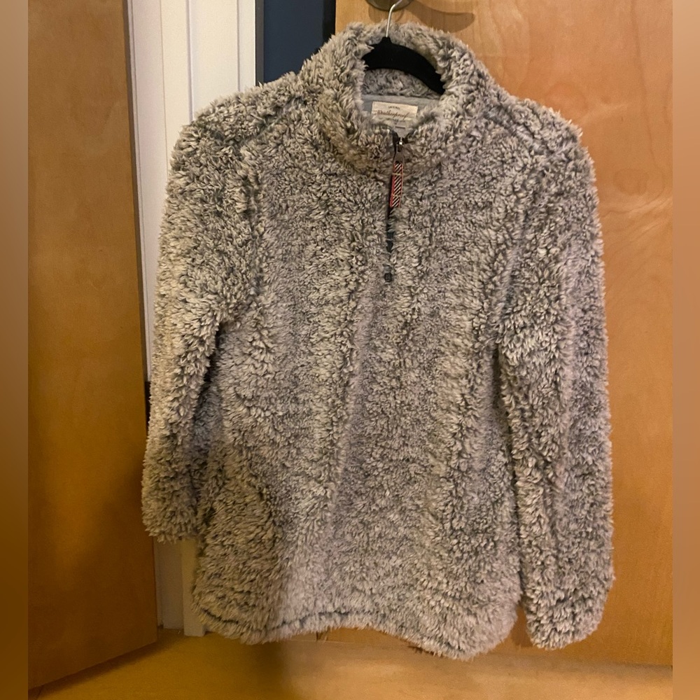 Cozy fleece Sherpa pullover
